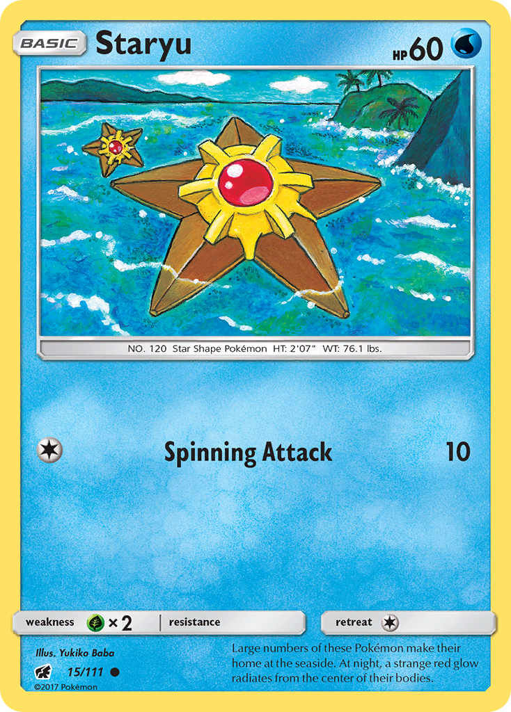 Staryu (15/111) [Sun & Moon: Crimson Invasion] | Anubis Games and Hobby