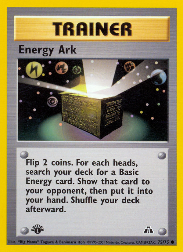 Energy Ark (75/75) [Neo Discovery 1st Edition] | Anubis Games and Hobby