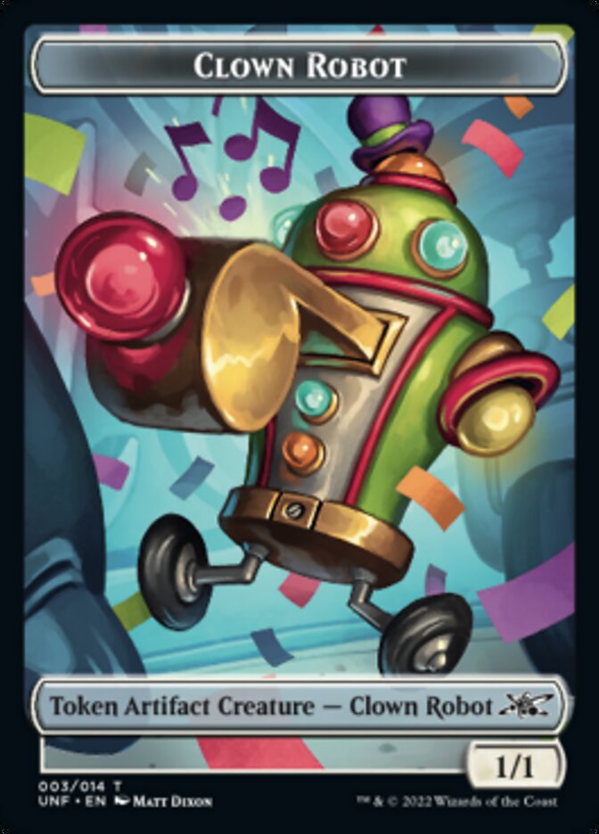 Clown Robot (003) Token [Unfinity Tokens] | Anubis Games and Hobby