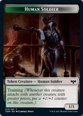 Insect // Human Soldier Double-Sided Token [Innistrad: Crimson Vow Tokens] | Anubis Games and Hobby