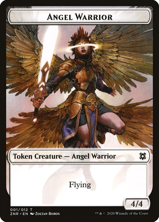 Angel Warrior Token [Zendikar Rising Tokens] | Anubis Games and Hobby