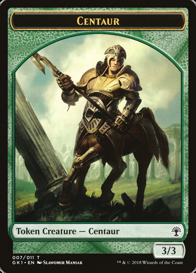 Elemental // Centaur Double-Sided Token [Guilds of Ravnica Guild Kit Tokens] | Anubis Games and Hobby