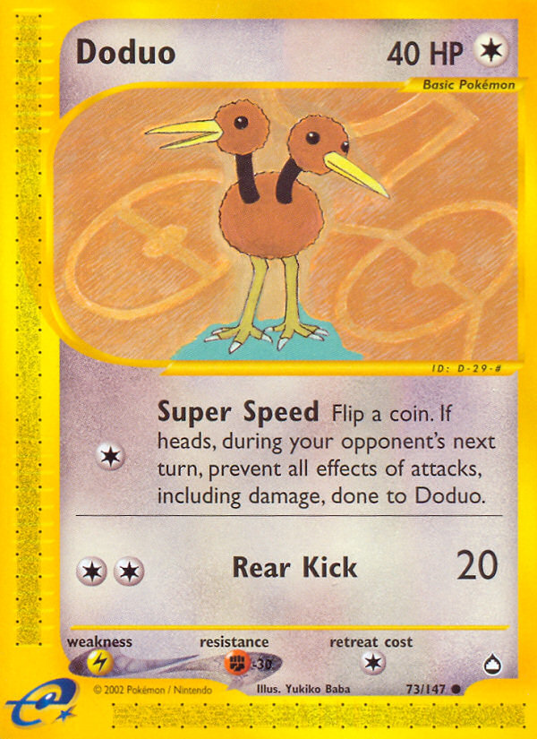 Doduo (73/147) [Aquapolis] | Anubis Games and Hobby