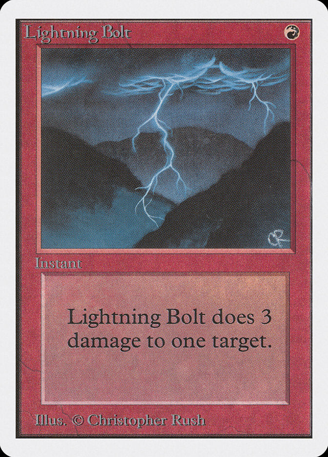 Lightning Bolt [Unlimited Edition] | Anubis Games and Hobby