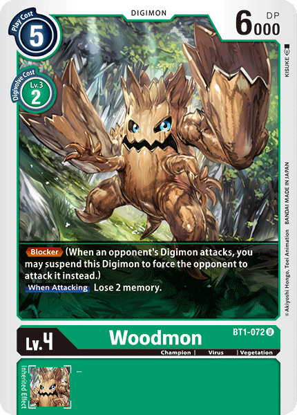 Woodmon [BT1-072] [Release Special Booster Ver.1.0] | Anubis Games and Hobby