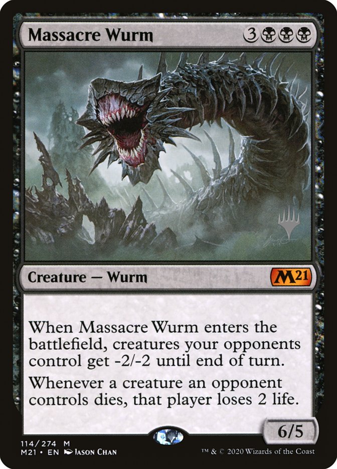 Massacre Wurm (Promo Pack) [Core Set 2021 Promos] | Anubis Games and Hobby