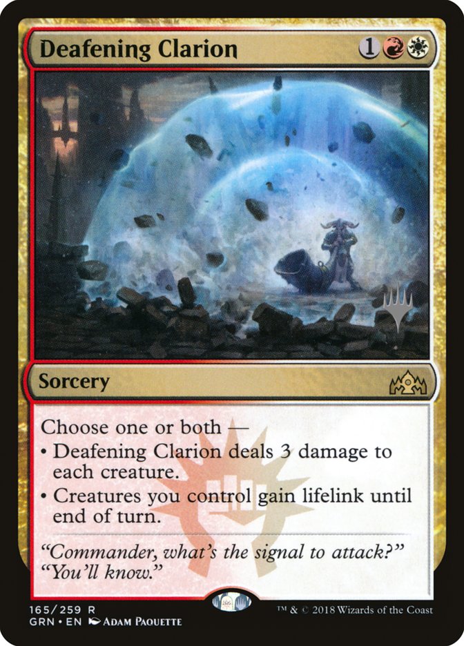 Deafening Clarion (Promo Pack) [Guilds of Ravnica Promos] | Anubis Games and Hobby