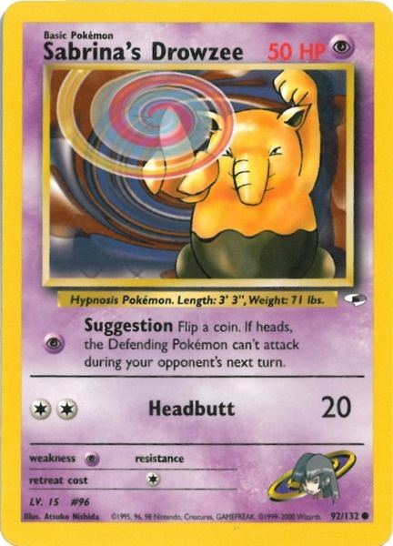 Sabrina's Drowzee (92/132) [Gym Heroes Unlimited] | Anubis Games and Hobby