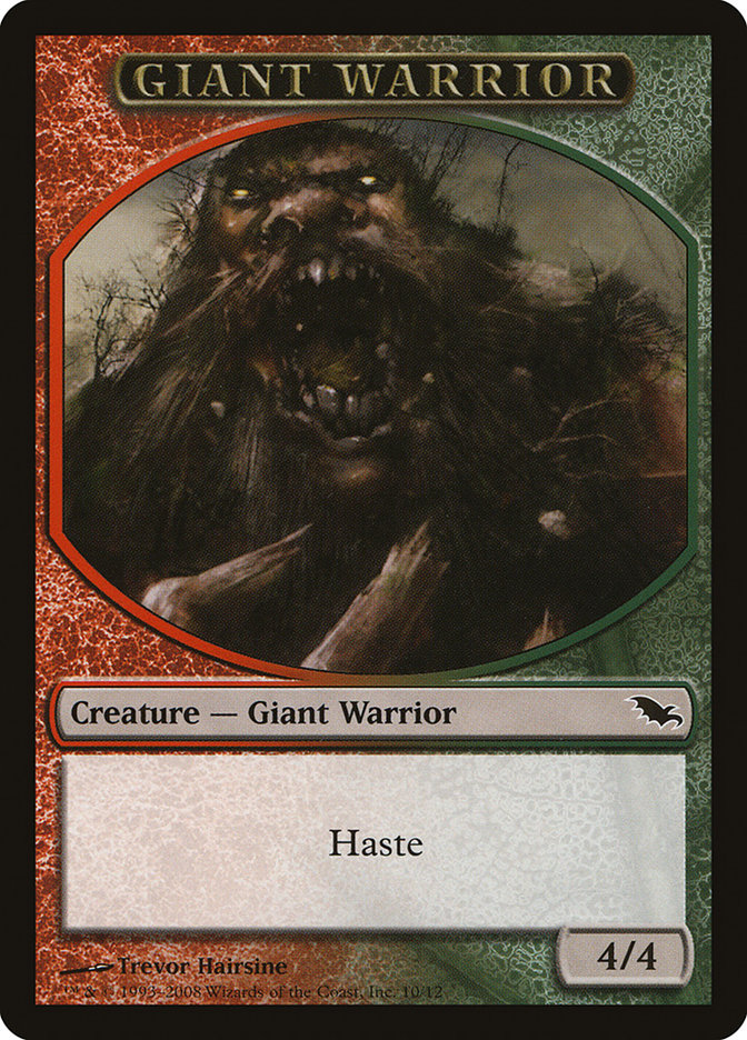 Giant Warrior Token [Shadowmoor Tokens] | Anubis Games and Hobby