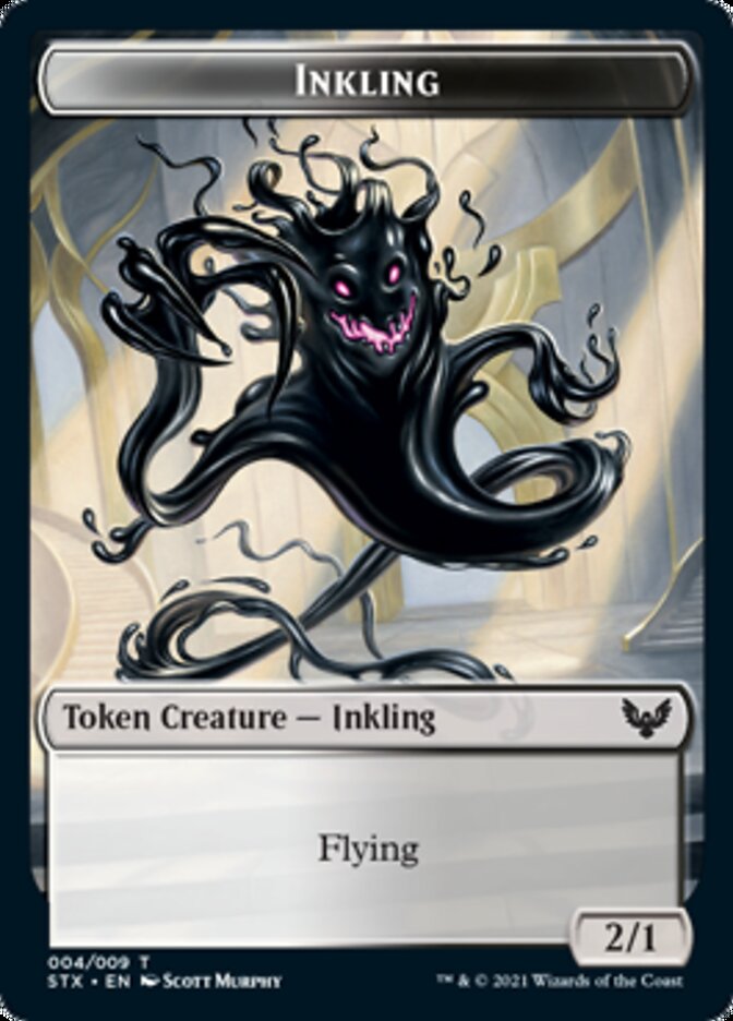 Inkling // Treasure Double-Sided Token [Strixhaven: School of Mages Tokens] | Anubis Games and Hobby