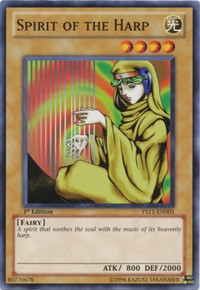 Spirit of the Harp [Starter Deck: Dawn of the Xyz] [YS11-EN001] | Anubis Games and Hobby