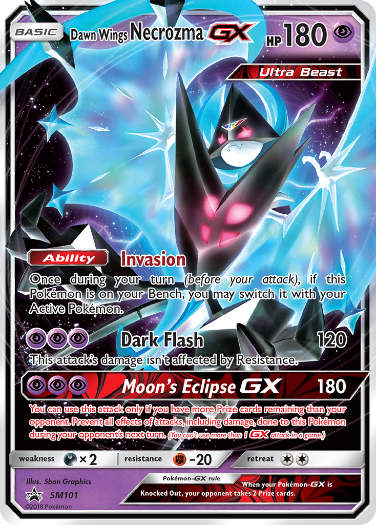 Dawn Wings Necrozma GX (SM101) [Sun & Moon: Black Star Promos] | Anubis Games and Hobby