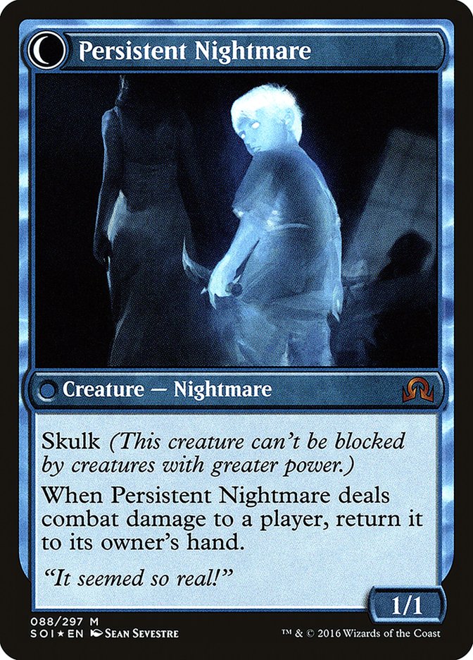 Startled Awake // Persistent Nightmare [Shadows over Innistrad Prerelease Promos] | Anubis Games and Hobby