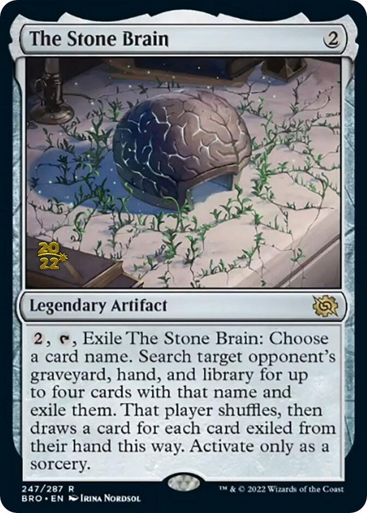 The Stone Brain [The Brothers' War Prerelease Promos] | Anubis Games and Hobby