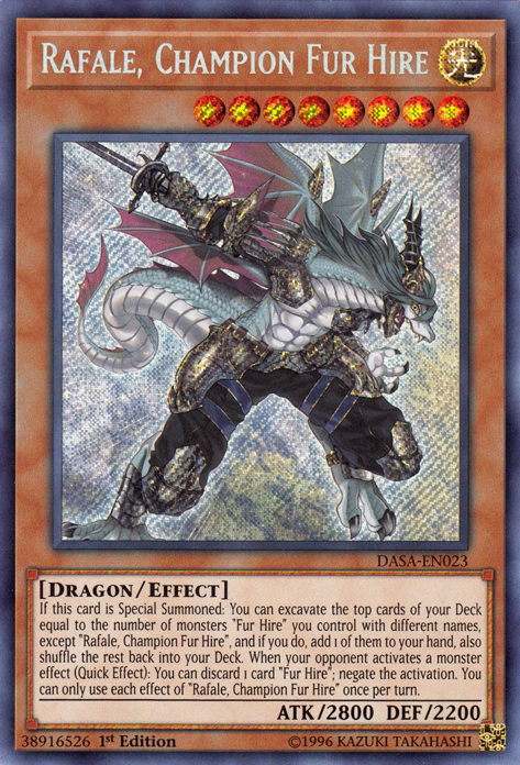 Rafale, Champion Fur Hire [DASA-EN023] Secret Rare | Anubis Games and Hobby