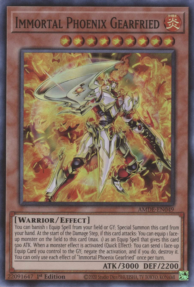 Immortal Phoenix Gearfried [AMDE-EN049] Super Rare | Anubis Games and Hobby