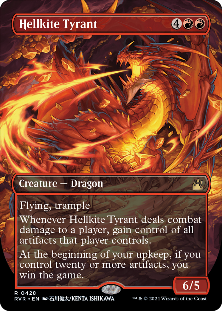 Hellkite Tyrant (Anime Borderless) [Ravnica Remastered] | Anubis Games and Hobby