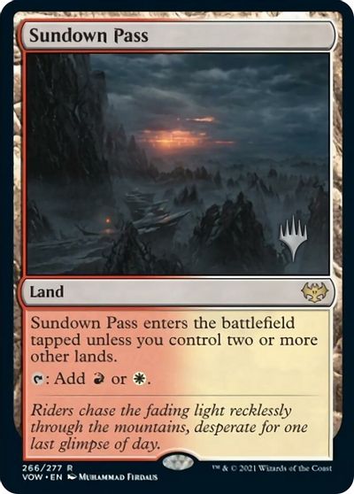 Sundown Pass (Promo Pack) [Innistrad: Crimson Vow Promos] | Anubis Games and Hobby