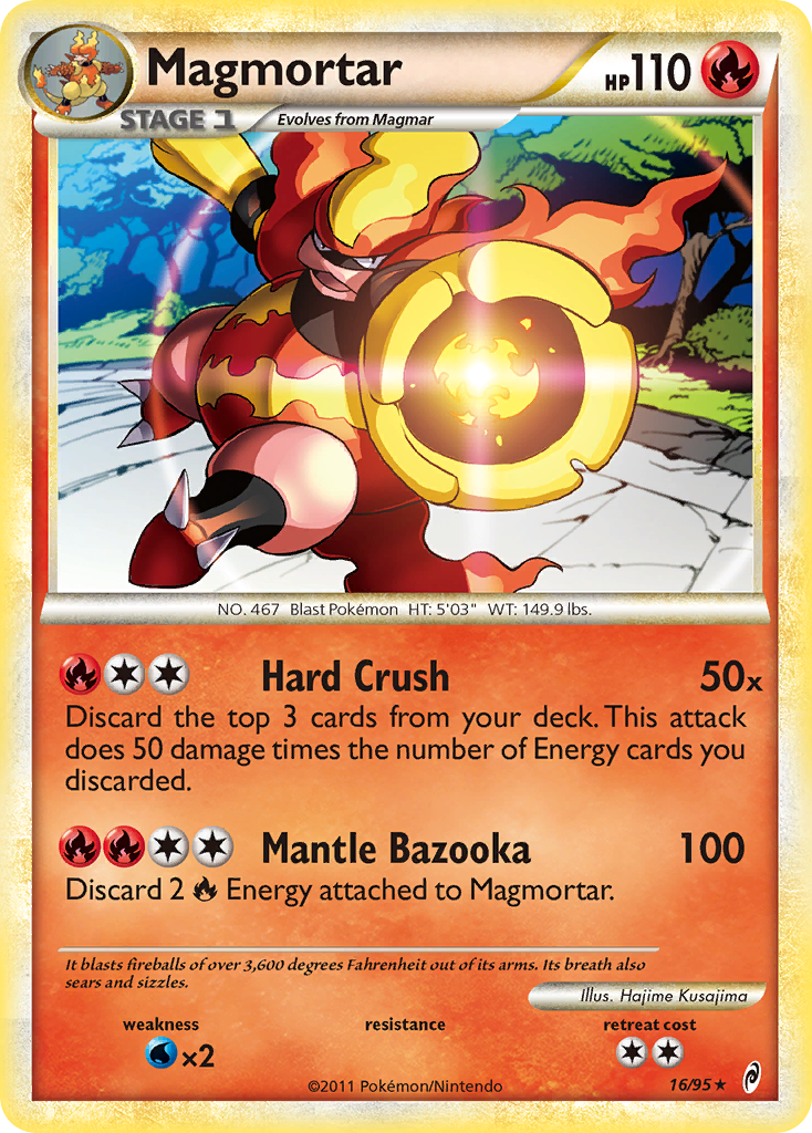 Magmortar (16/95) [HeartGold & SoulSilver: Call of Legends] | Anubis Games and Hobby