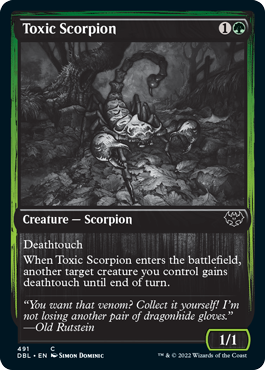 Toxic Scorpion [Innistrad: Double Feature] | Anubis Games and Hobby