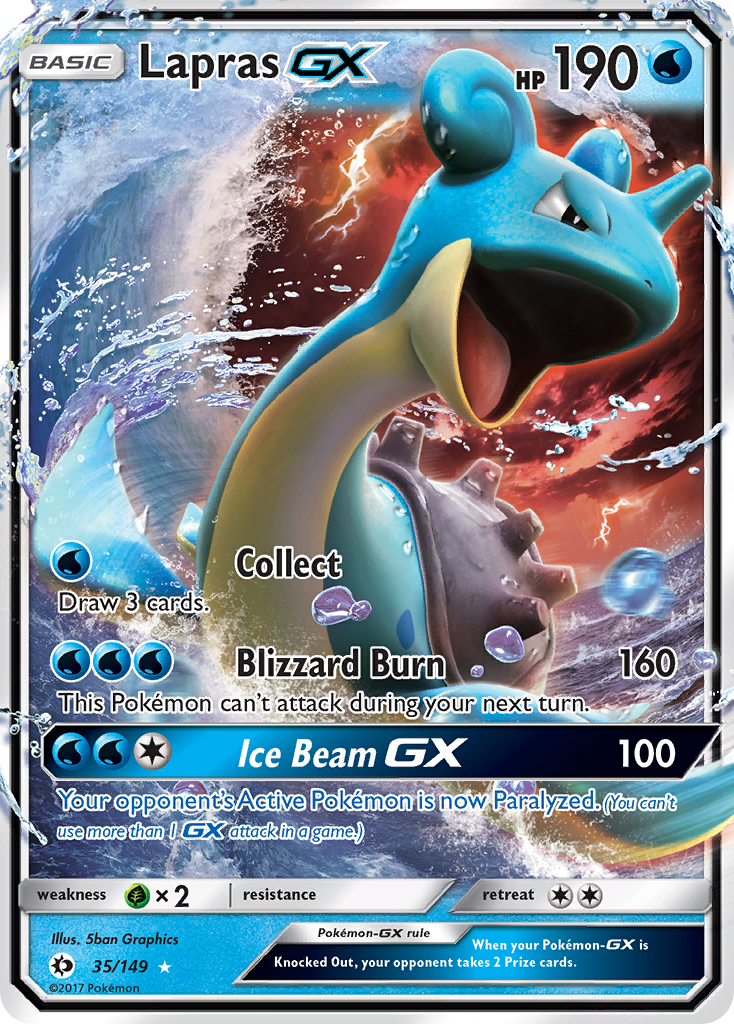 Lapras GX (35/149) [Sun & Moon: Base Set] | Anubis Games and Hobby