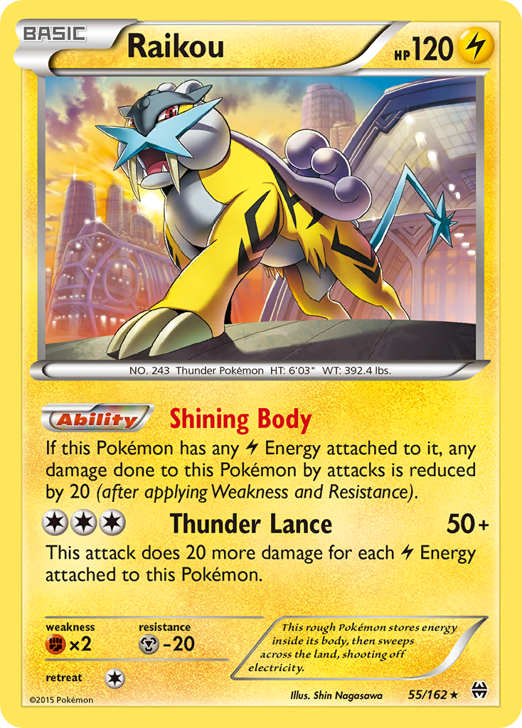 Raikou (55/162) [XY: BREAKthrough] | Anubis Games and Hobby