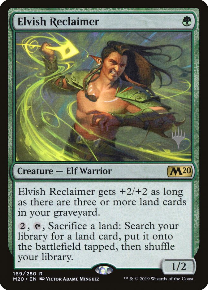 Elvish Reclaimer (Promo Pack) [Core Set 2020 Promos] | Anubis Games and Hobby