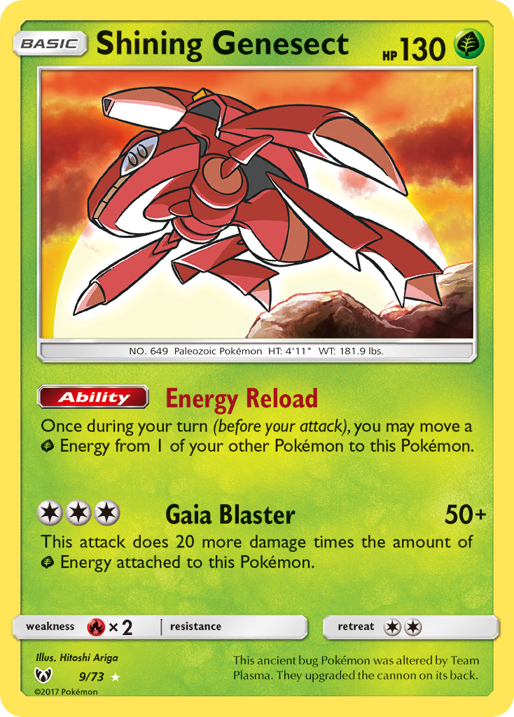 Shining Genesect (9/73) [Sun & Moon: Shining Legends] | Anubis Games and Hobby