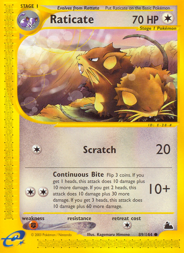 Raticate (89/144) [Skyridge] | Anubis Games and Hobby