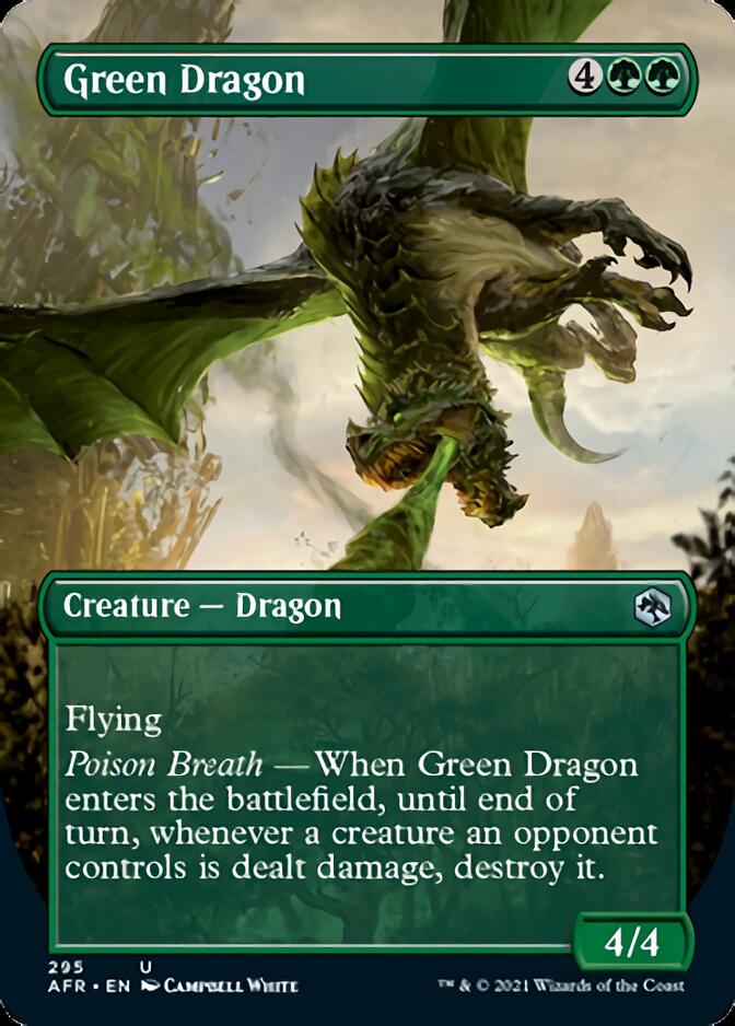 Green Dragon (Borderless Alternate Art) [Dungeons & Dragons: Adventures in the Forgotten Realms] | Anubis Games and Hobby