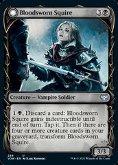 Bloodsworn Squire // Bloodsworn Knight (Showcase Fang Frame) [Innistrad: Crimson Vow] | Anubis Games and Hobby