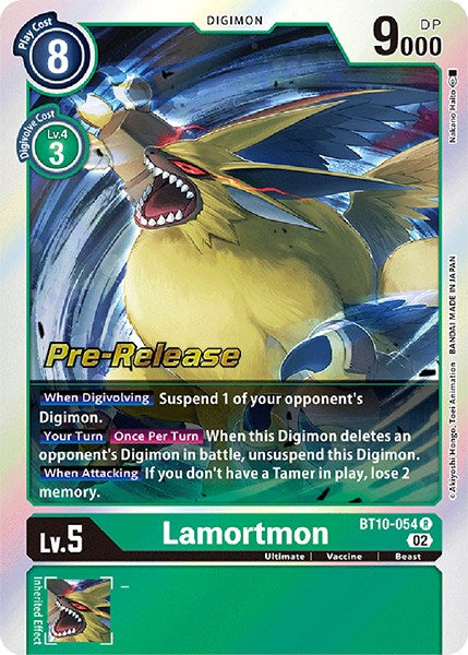 Lamortmon [BT10-054] [Xros Encounter Pre-Release Cards] | Anubis Games and Hobby