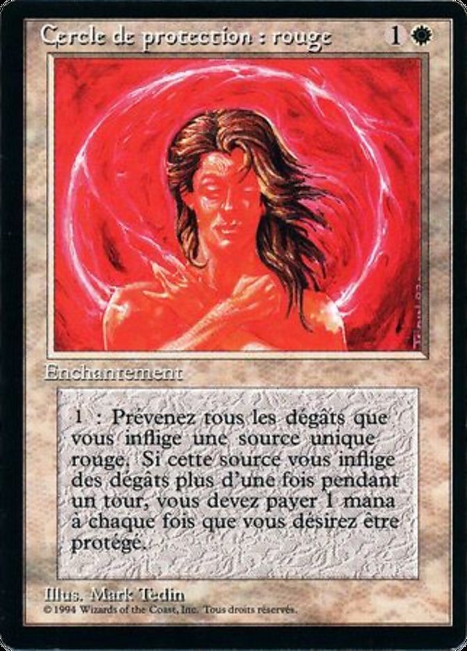 Circle of Protection: Red [Foreign Black Border] | Anubis Games and Hobby