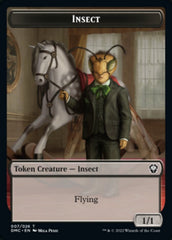 Phyrexian // Insect Double-Sided Token [Dominaria United Tokens] | Anubis Games and Hobby