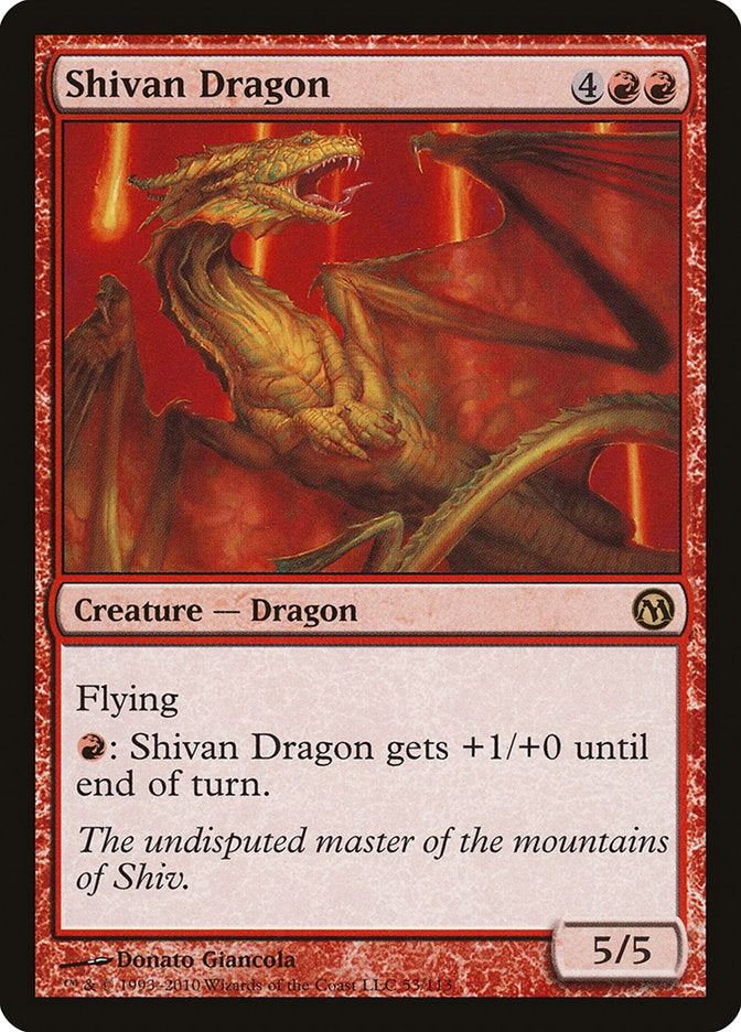 Shivan Dragon [Duels of the Planeswalkers] | Anubis Games and Hobby