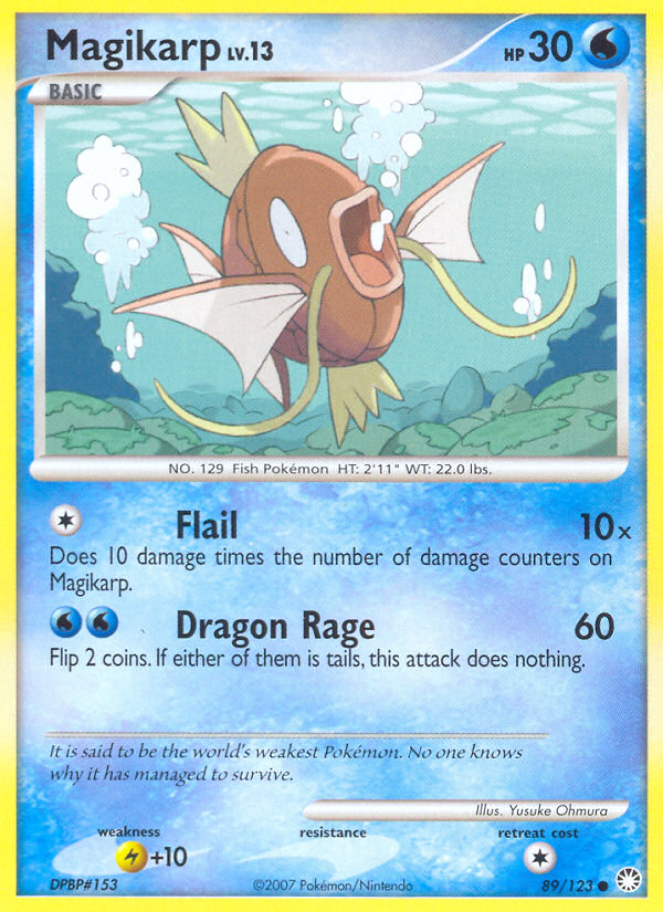 Magikarp (89/123) [Diamond & Pearl: Mysterious Treasures] | Anubis Games and Hobby