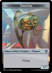 Myr // Thopter Double-Sided Token [Phyrexia: All Will Be One Commander Tokens] | Anubis Games and Hobby