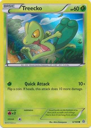 Treecko (6/160) (Sheen Holo) [XY: Primal Clash] | Anubis Games and Hobby