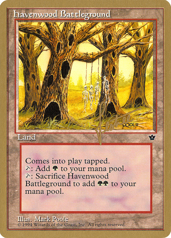 Havenwood Battleground (Bertrand Lestree) [Pro Tour Collector Set] | Anubis Games and Hobby