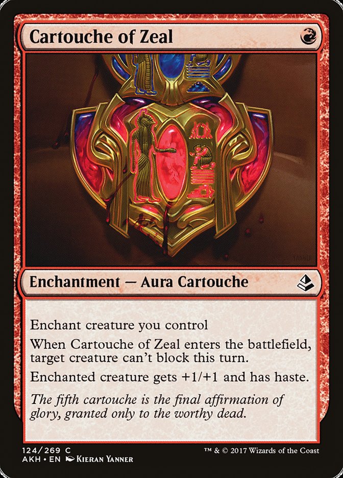 Cartouche of Zeal [Amonkhet] | Anubis Games and Hobby