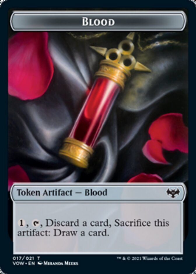 Blood // Slug Double-Sided Token [Innistrad: Crimson Vow Tokens] | Anubis Games and Hobby