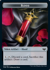 Blood // Boar Double-Sided Token [Innistrad: Crimson Vow Tokens] | Anubis Games and Hobby