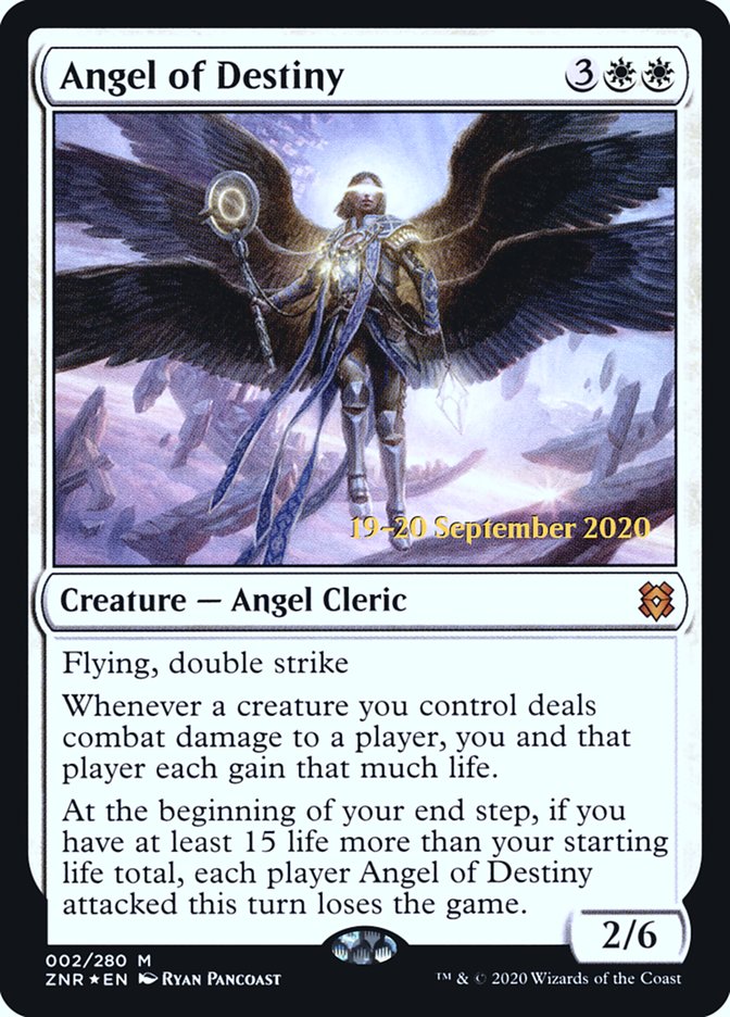 Angel of Destiny [Zendikar Rising Prerelease Promos] | Anubis Games and Hobby