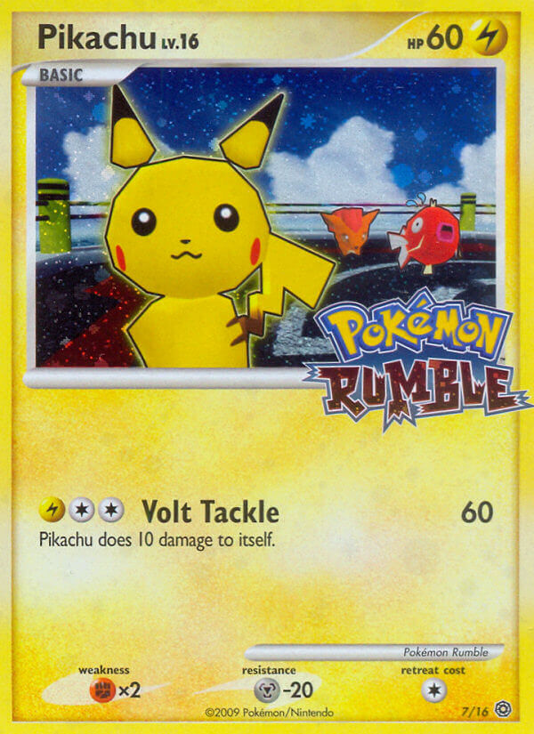 Pikachu (7/16) [Pokémon Rumble] | Anubis Games and Hobby