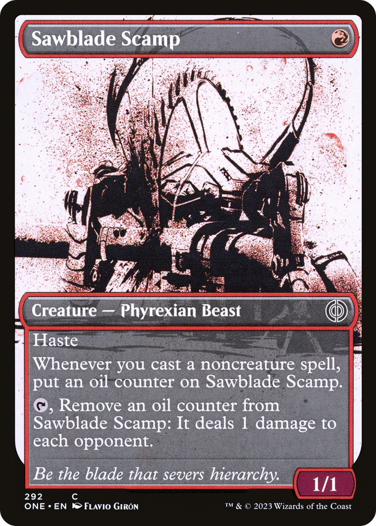 Sawblade Scamp (Showcase Ichor) [Phyrexia: All Will Be One] | Anubis Games and Hobby