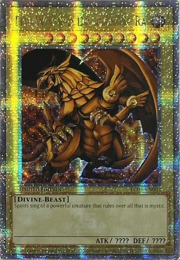 The Winged Dragon of Ra (25th Anniversary) [LC01-EN003] Quarter Century Secret Rare | Anubis Games and Hobby