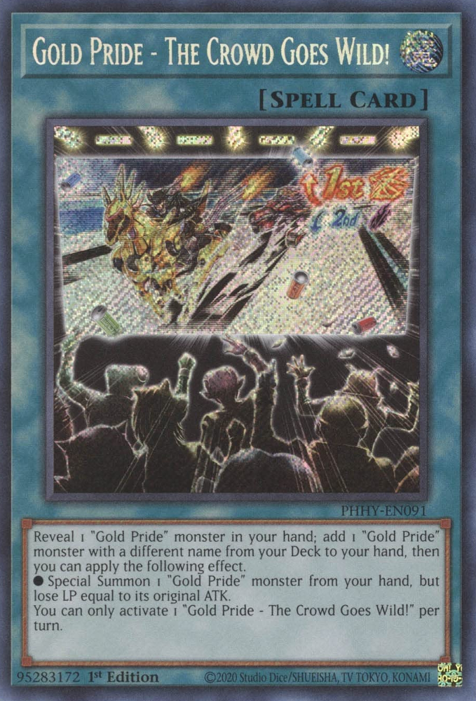 Gold Pride - The Crowd Goes Wild! [PHHY-EN091] Secret Rare | Anubis Games and Hobby