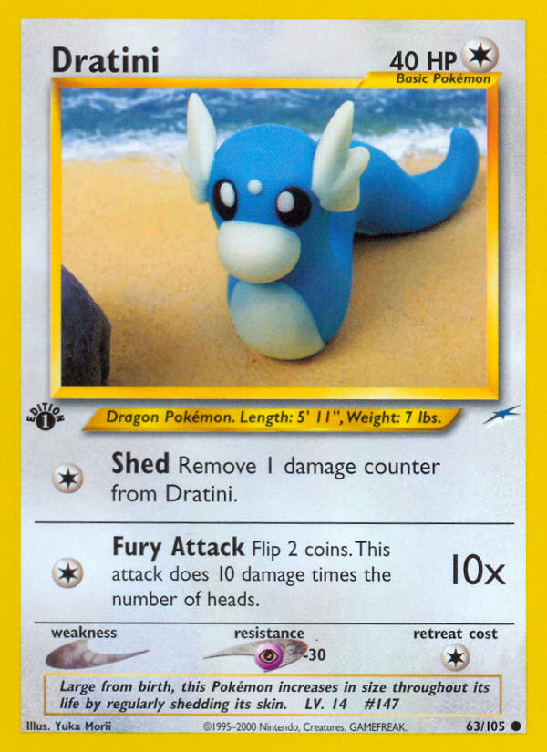 Dratini (63/105) [Neo Destiny 1st Edition] | Anubis Games and Hobby