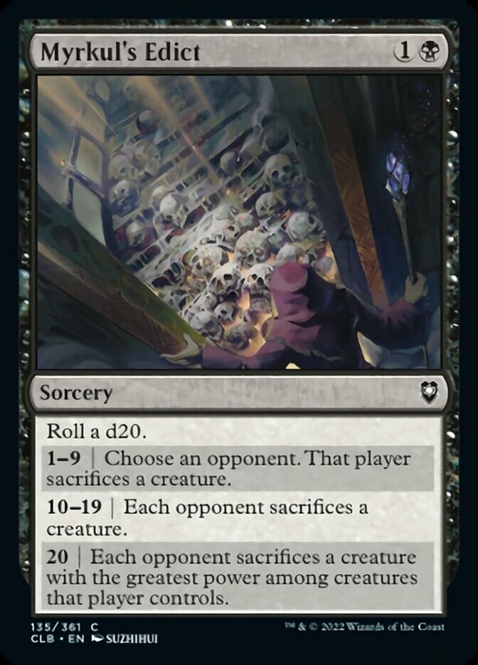 Myrkul's Edict [Commander Legends: Battle for Baldur's Gate] | Anubis Games and Hobby