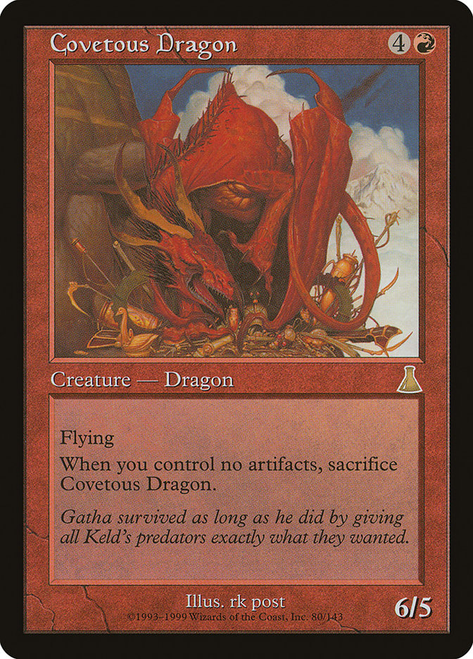 Covetous Dragon [Urza's Destiny] | Anubis Games and Hobby